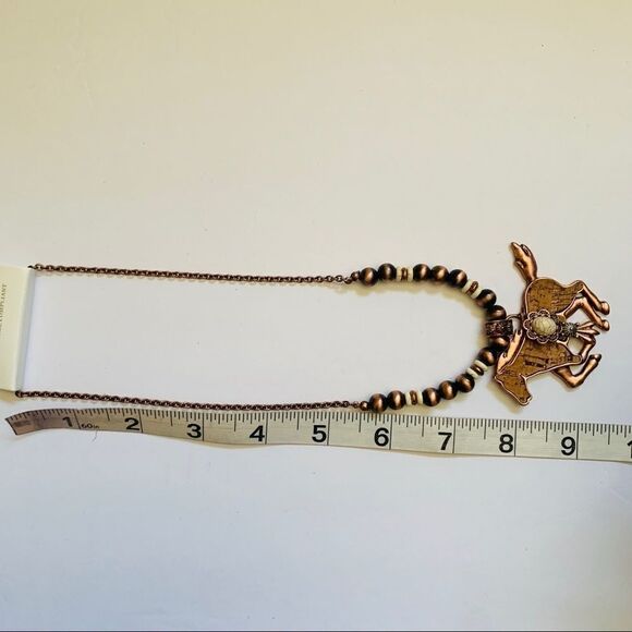 Cork Coppertone Howlite Hoese Navajo Statement Set - Picture 7 of 7